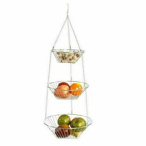 RSVP Hanging Wire 3-Tier Baskets