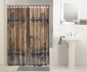 Rustic Antique Old Wooden Gate Barn Doors #609 Shower ...