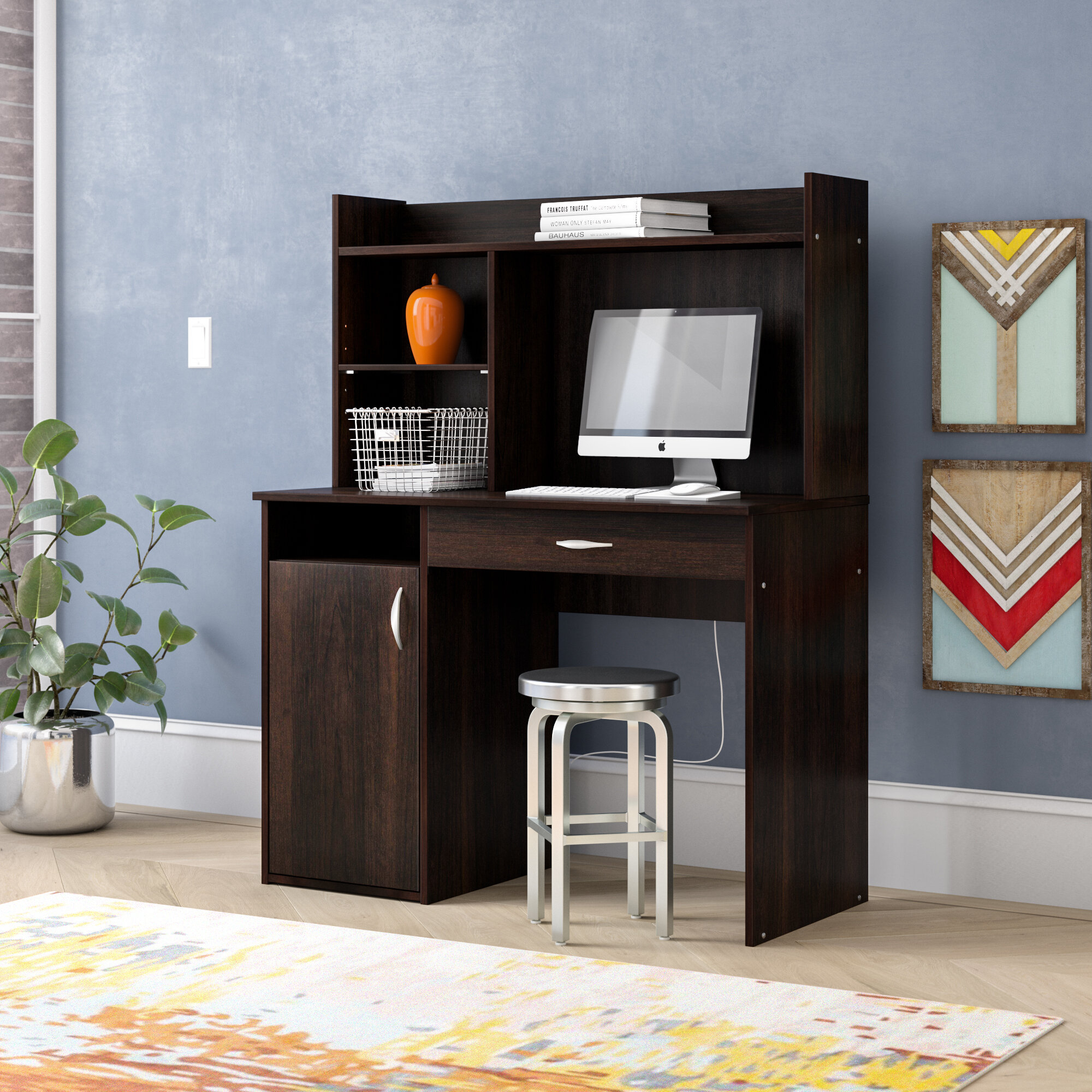 Ryker  Computer Desk with Hutch