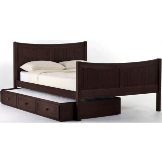 School House Chocolate Taylor Full Panel Bed With Trundle ...