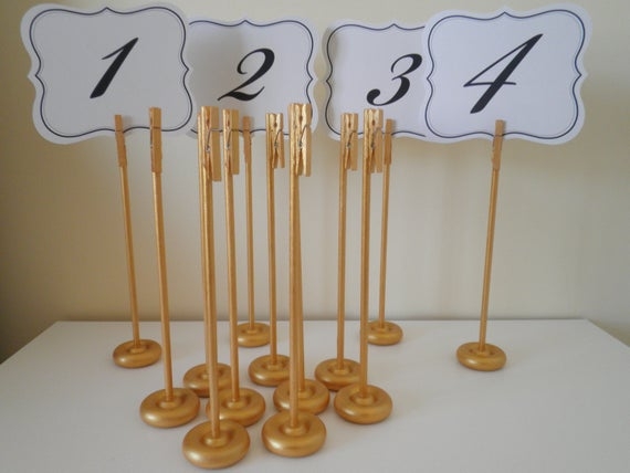 tall table card holders