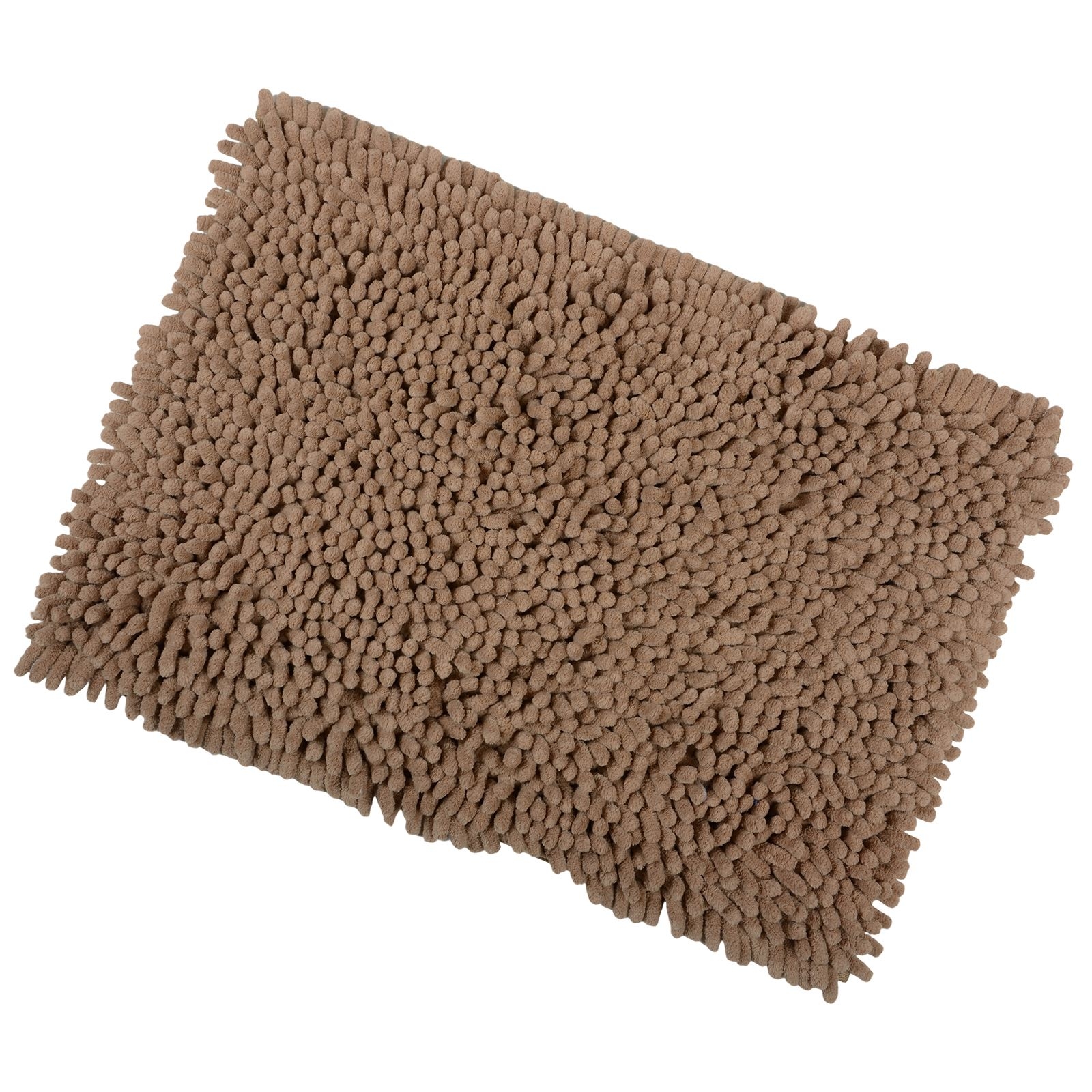 Shaggy Microfibre Bathroom Shower Bath Mat Rug Non-Slip ...