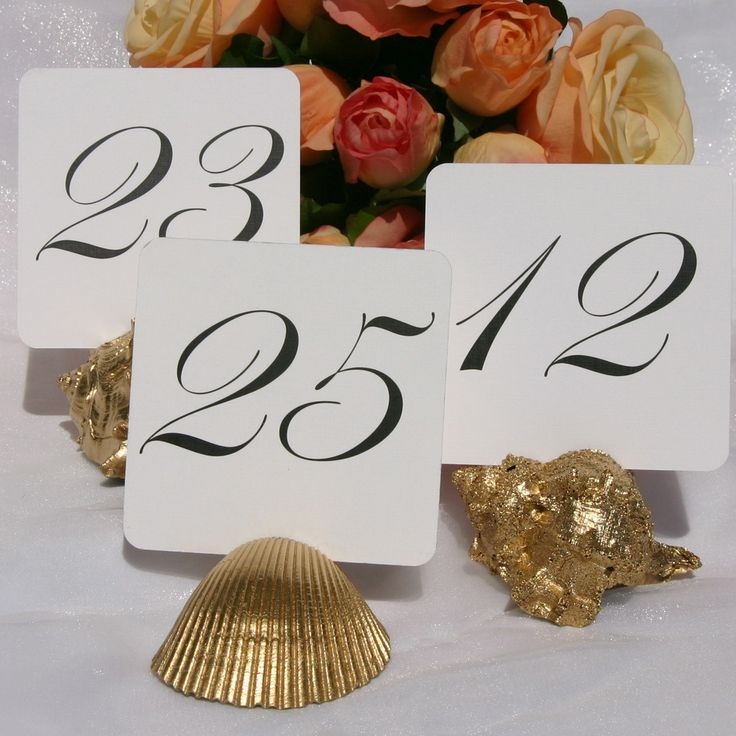 Shop Gold Table Numbers on Wanelo