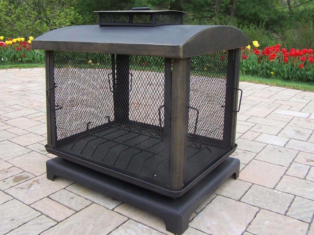 Shop Oakland Living Black Iron Outdoor Wood-Burning ...
