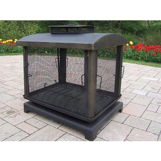 Shop Oakland Living Black Iron Outdoor Wood-Burning ...