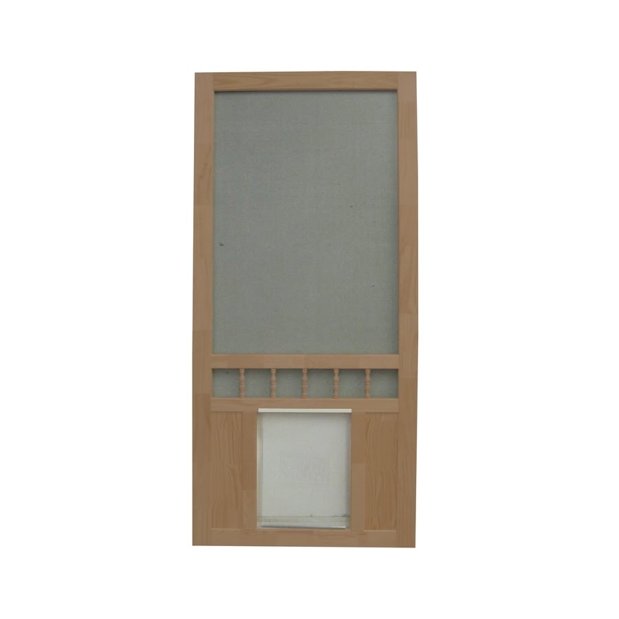 Shop Screen Tight Southport 30-in Russet Wood Screen Door ...