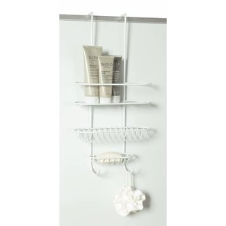 Shower Caddy Over Wall or Door White from Storage Box
