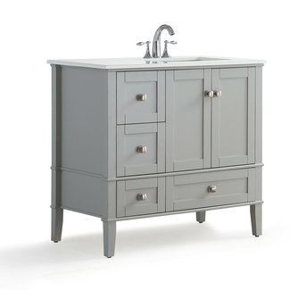 Right Offset Bathroom Vanity You Ll, 36 Bath Vanity With Top