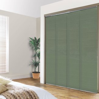 Sliding Panel Room Darkening Vertical Blind (Set of 4)