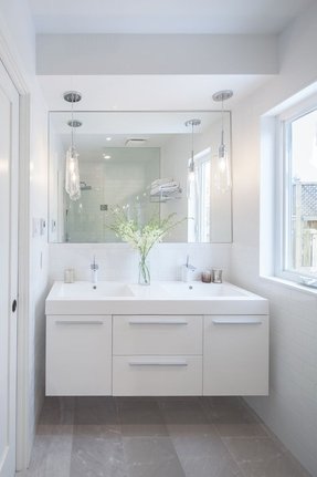 Small Double Bathroom Sink Visualhunt, What Is The Shortest Double Sink Vanity