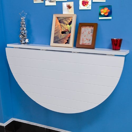 Wall Mounted Drop Leaf Table Visualhunt, Half Round Wall Mounted Bar Table