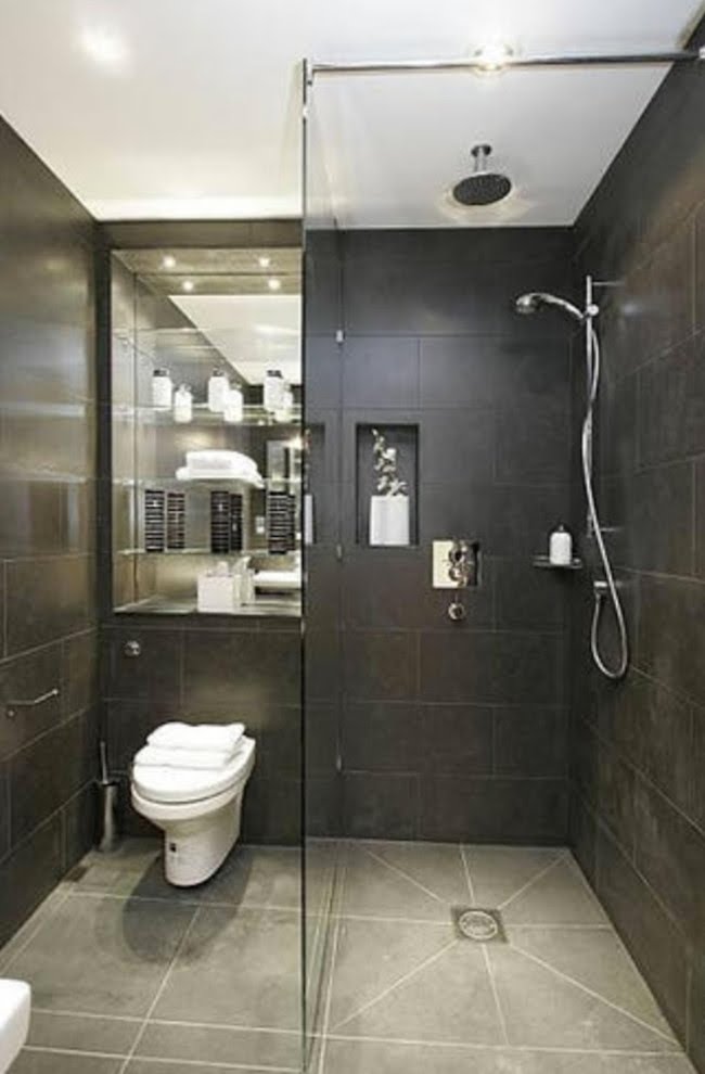 solid-surface-shower-walls-Spaces-Contemporary-with-beige ...