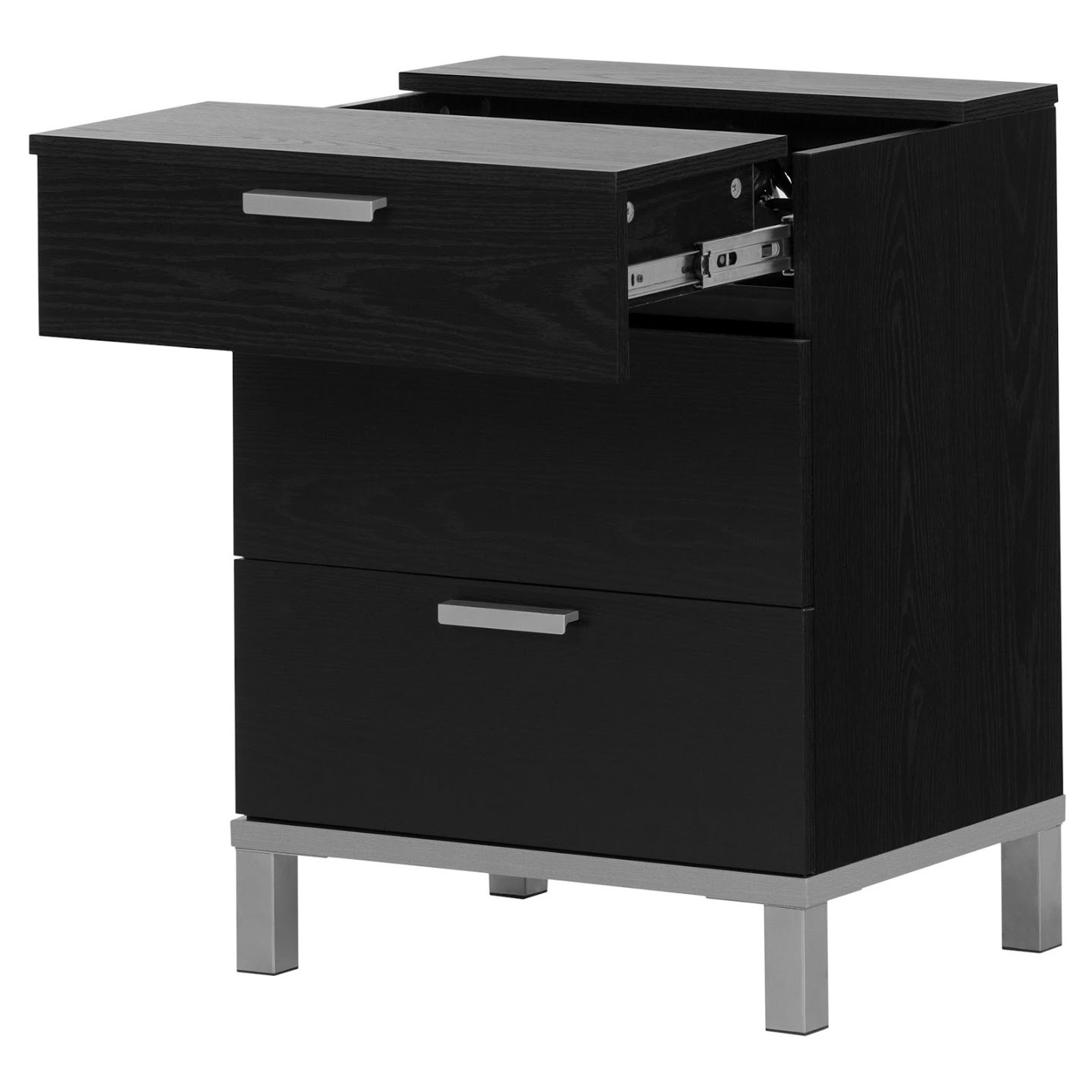 South Shore Flexible Nightstand with Charging Station and ...