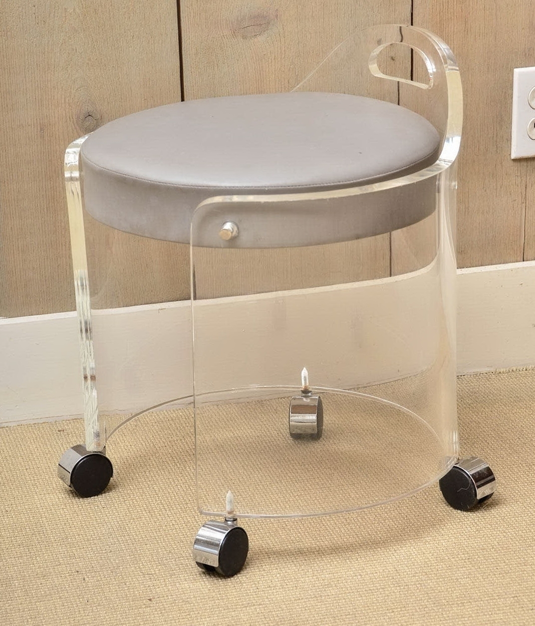 Vanity Chair With Wheels You Ll Love In, Adjustable Height Bathroom Vanity Stool