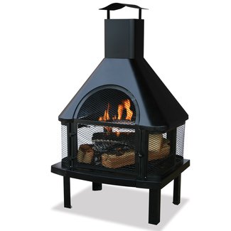 Steel Wood Burning Pagoda Chiminea