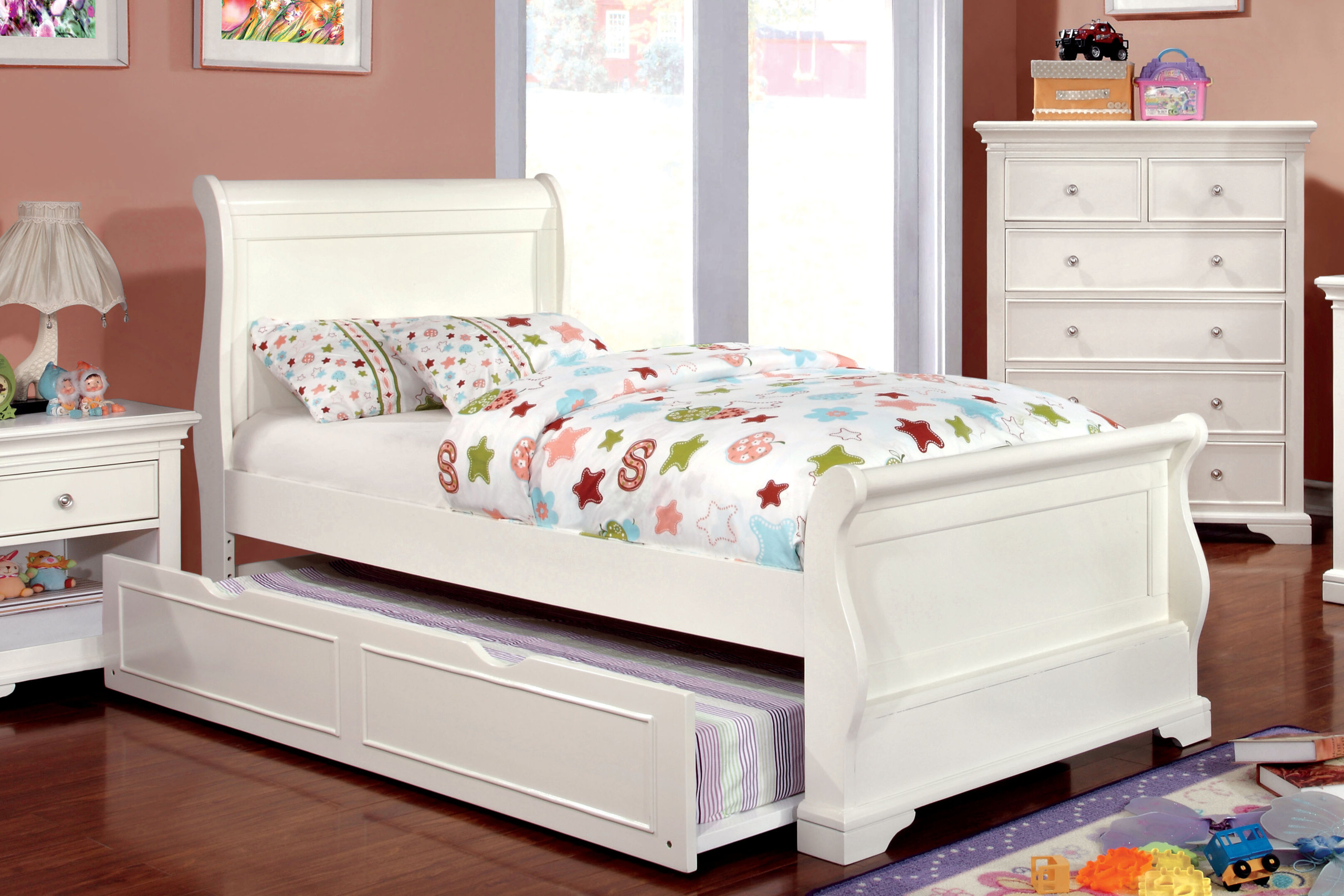 Storage Sleigh Bed
