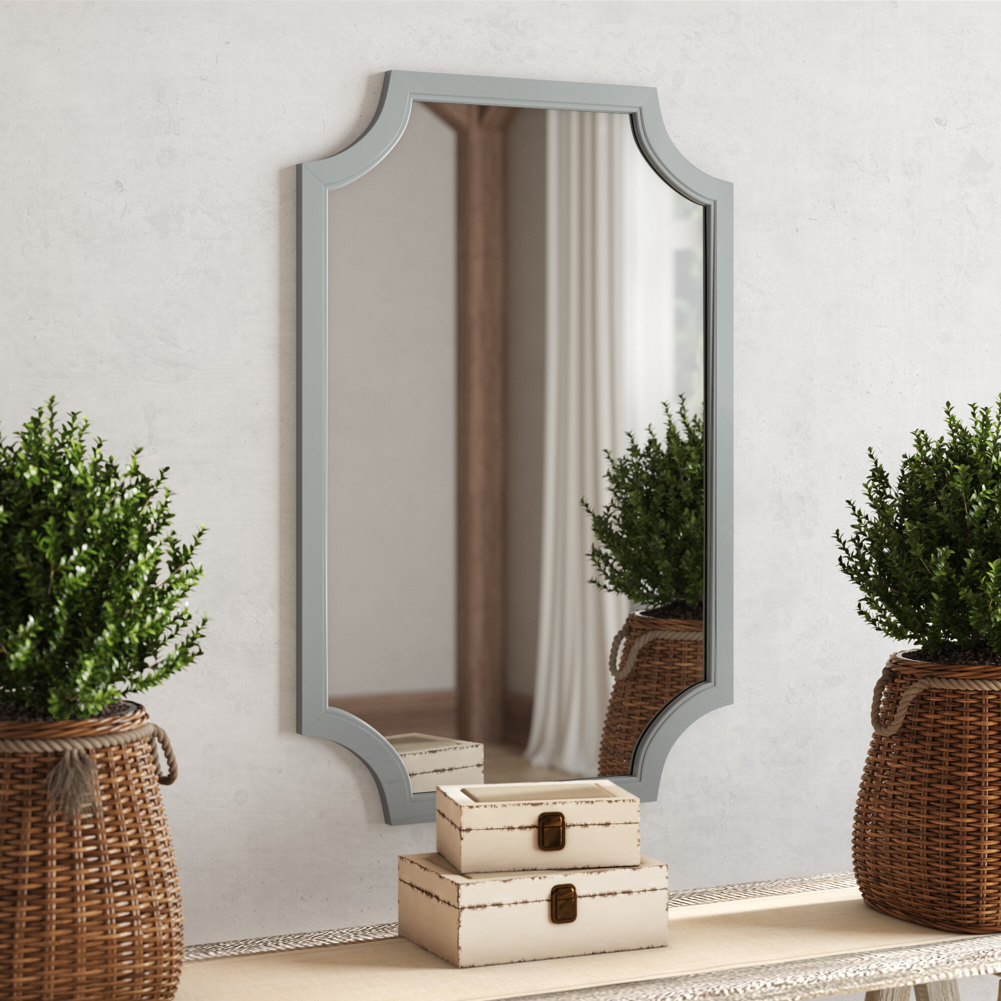 Surbit Wood Framed Accent Mirror