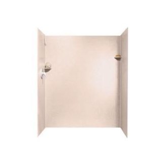 Swanstone SK-346072-072 Solid Surface 3 Panel Shower Side and Back Wall, Pebble