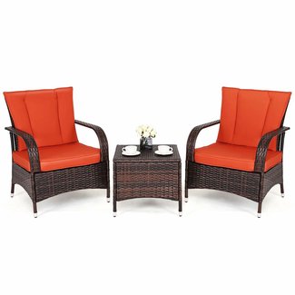 50 3 Piece Wicker Patio Set You Ll Love In 2020 Visual Hunt