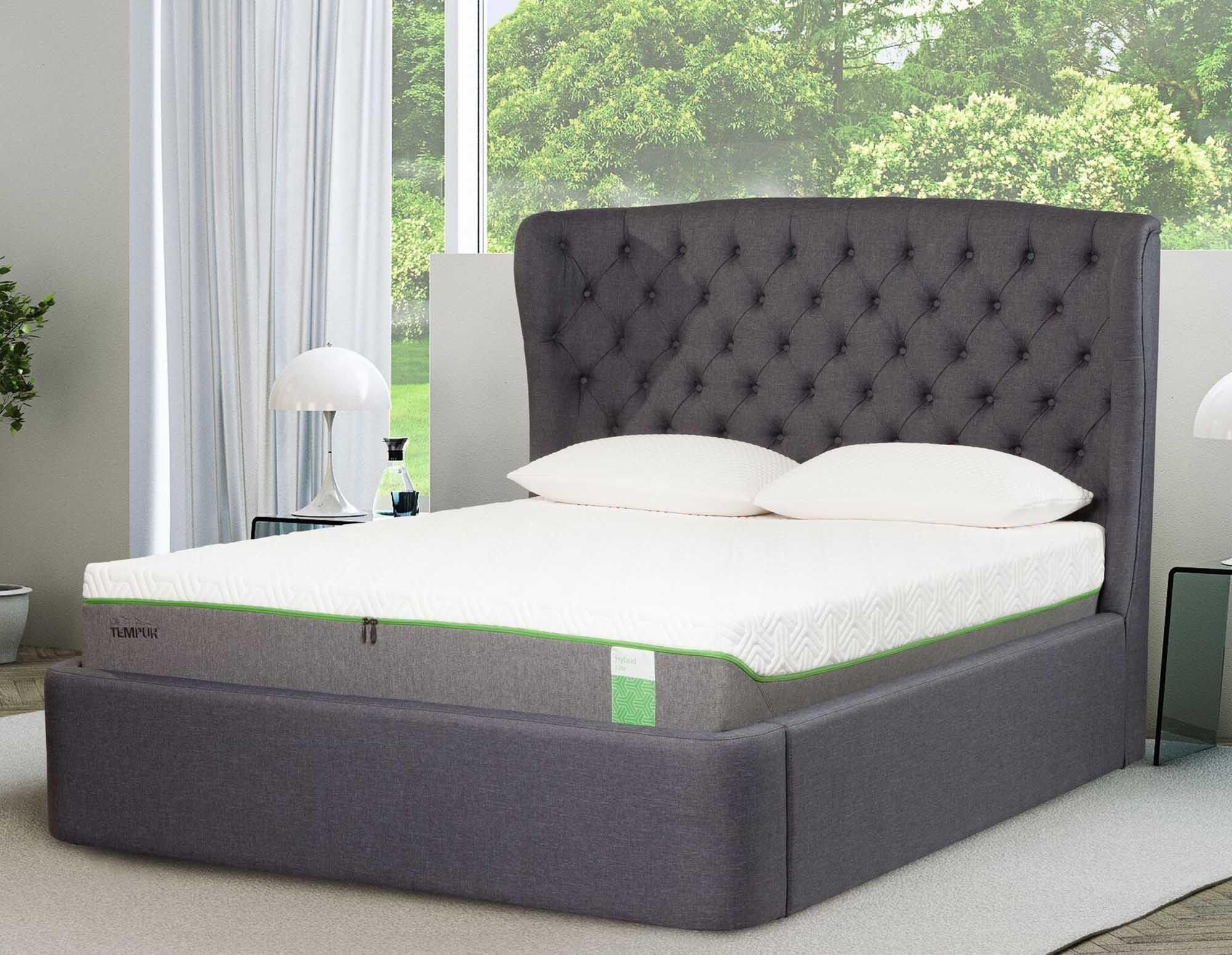 super king sleigh ottoman bed