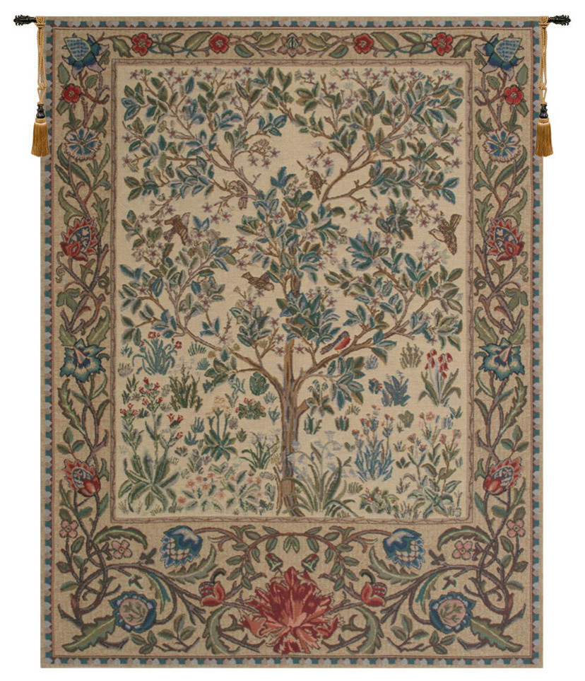 The Tree of Life Beige Wall Hanging