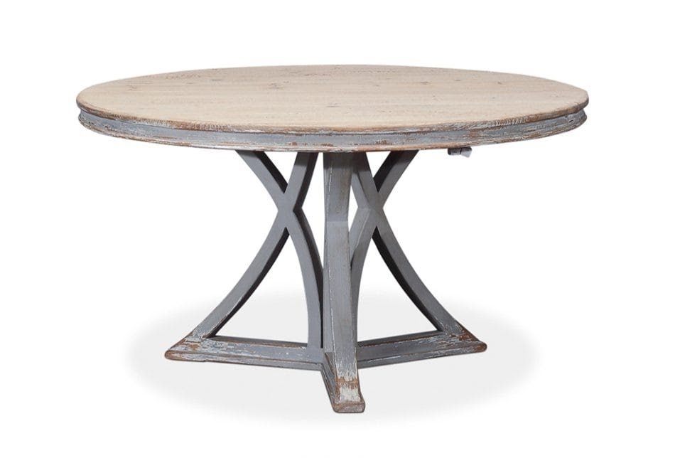 54 inch round wood dining table