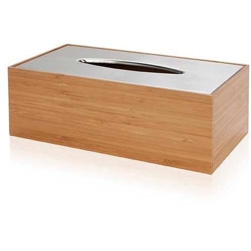 Trisler Bamboo Wood Tissue Box Cover