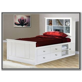 Bed With Drawers Underneath Visualhunt, Twin Bed Frame With Storage Underneath