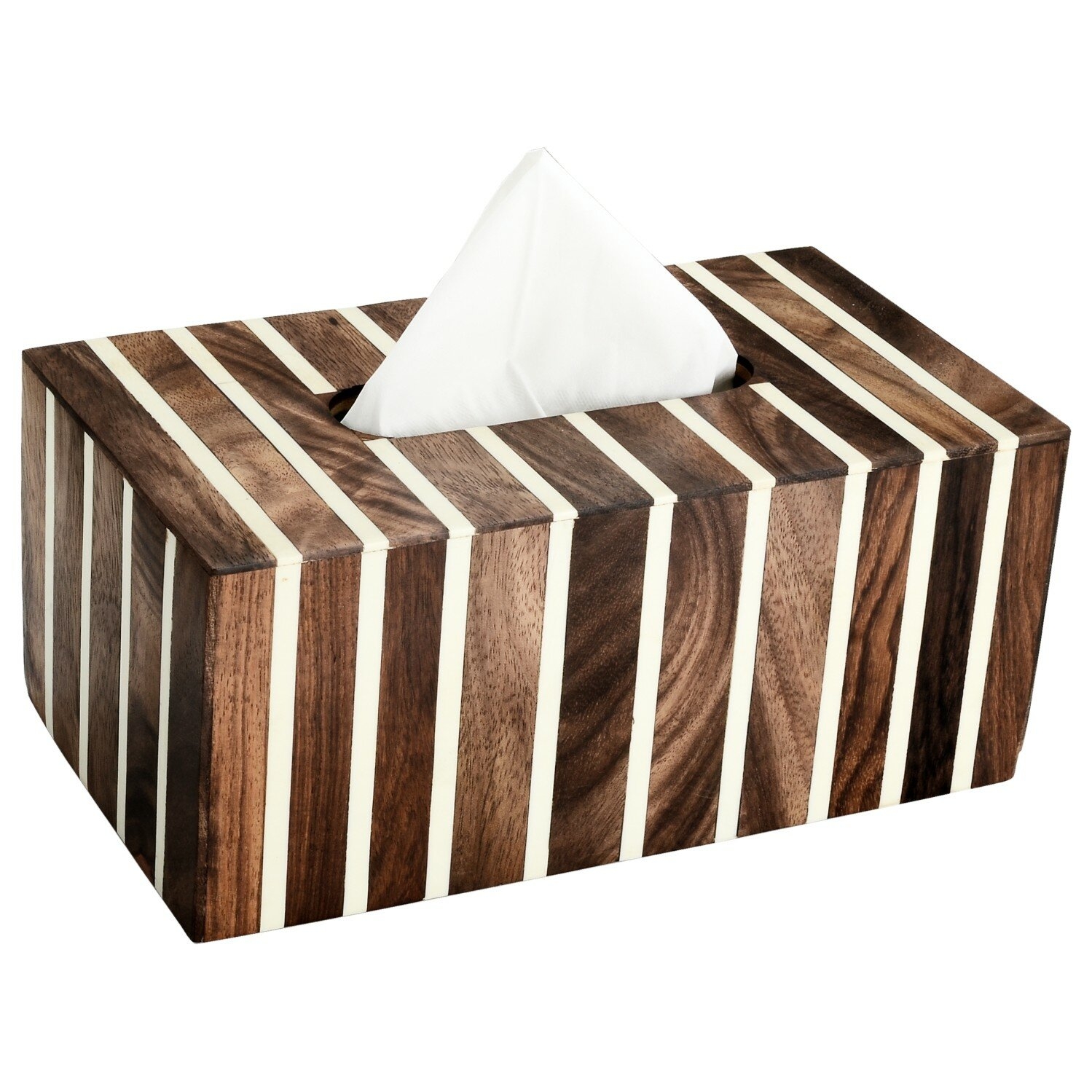 Wasola Stripped Tissue Box Cover