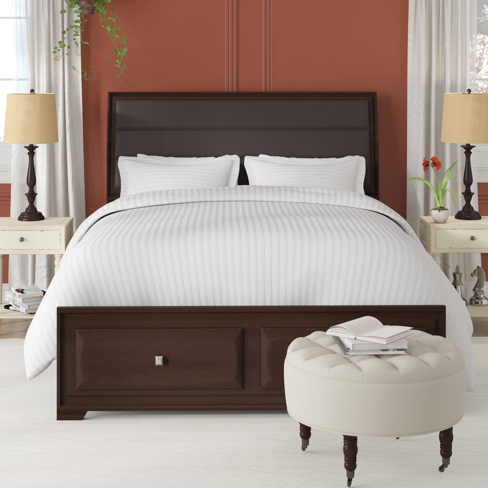 Wasserhund Upholstered Storage Platform Bed