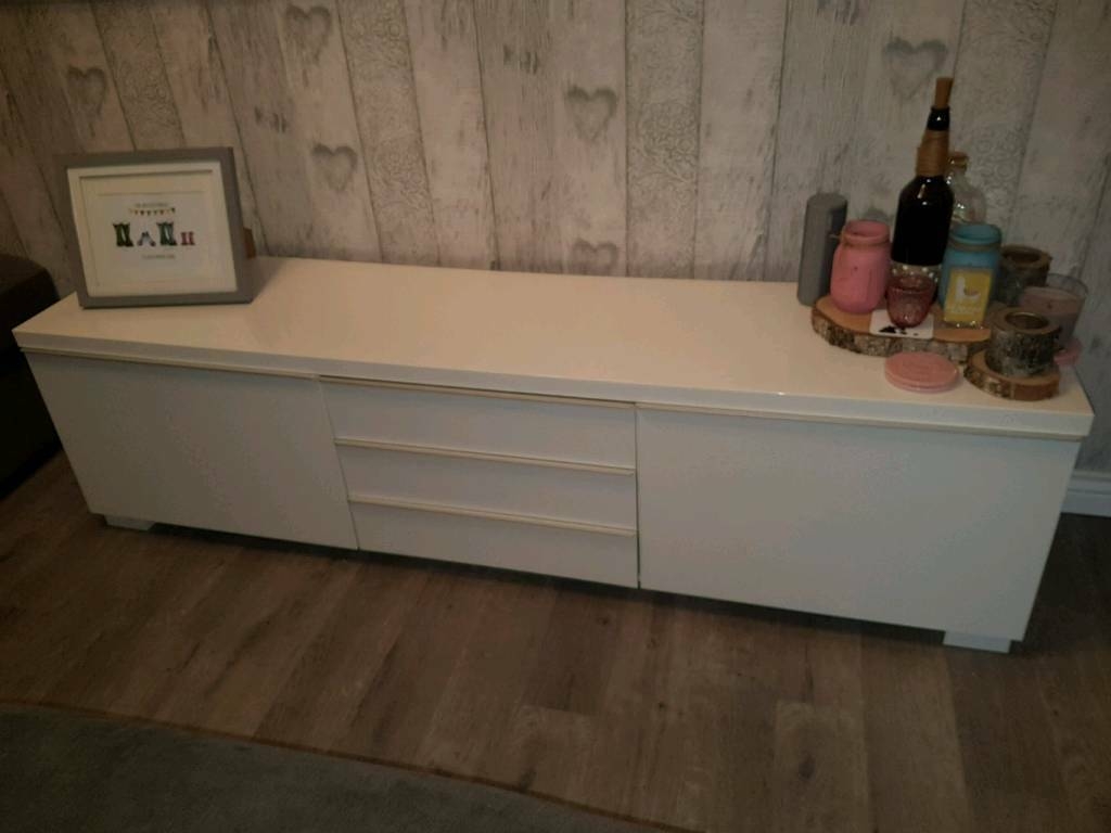 White High Gloss TV Stand | in Burnside, Glasgow |