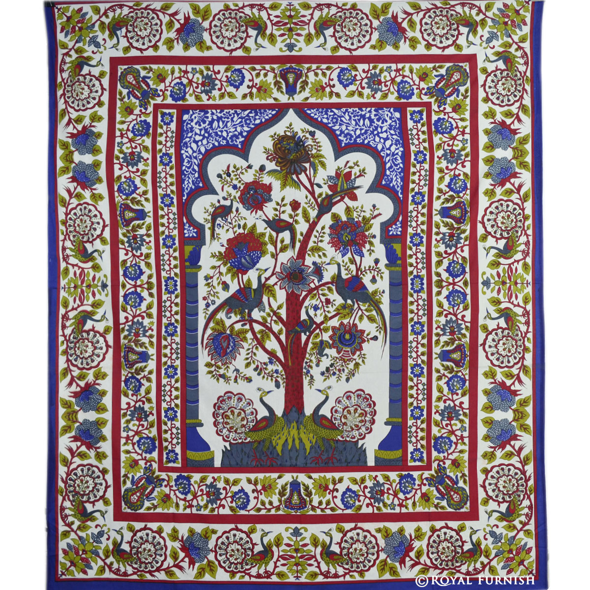 White Tree Of Life Dorm Room Decor Hippie Tapestry Wall