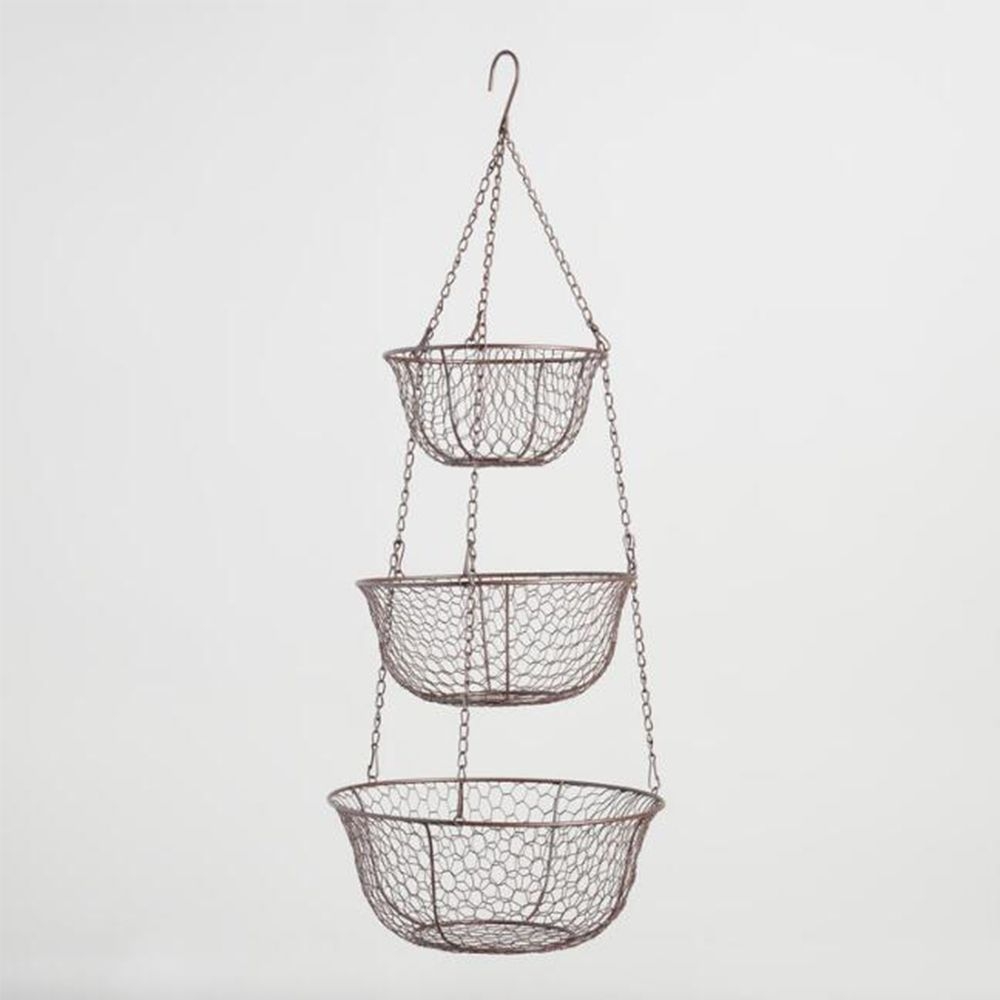 Wire Three-Tier Hanging Basket | World Market