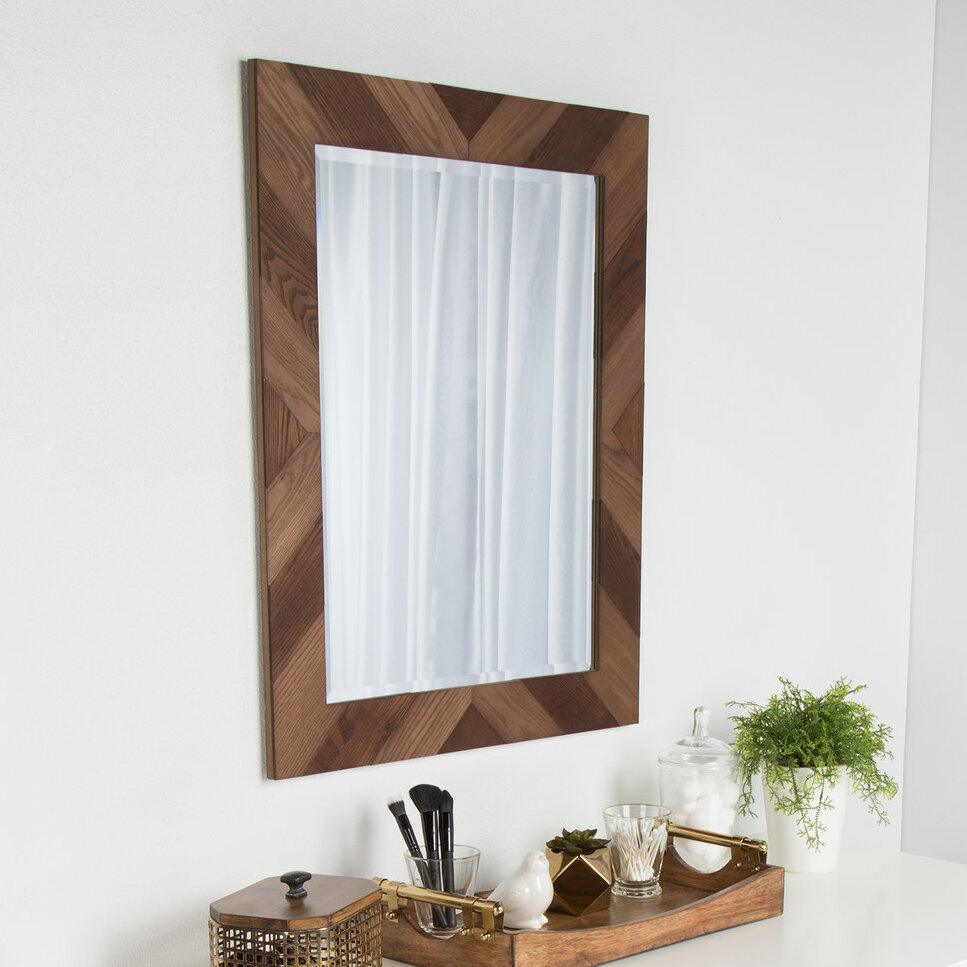 Wood Framed Wall Mirror