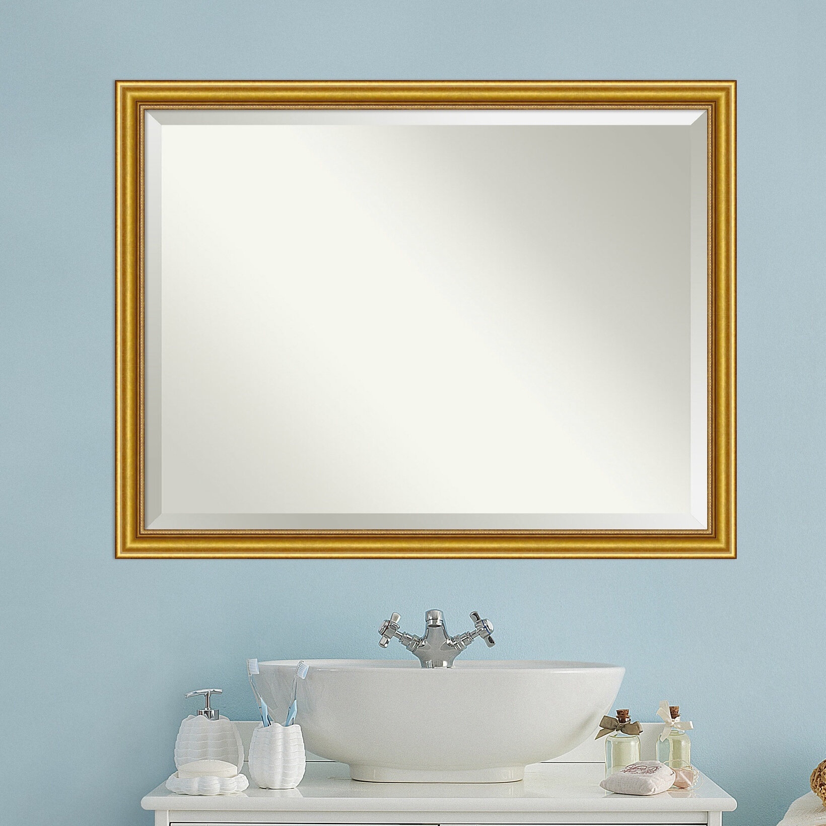 Wooden Framed Accent Mirror