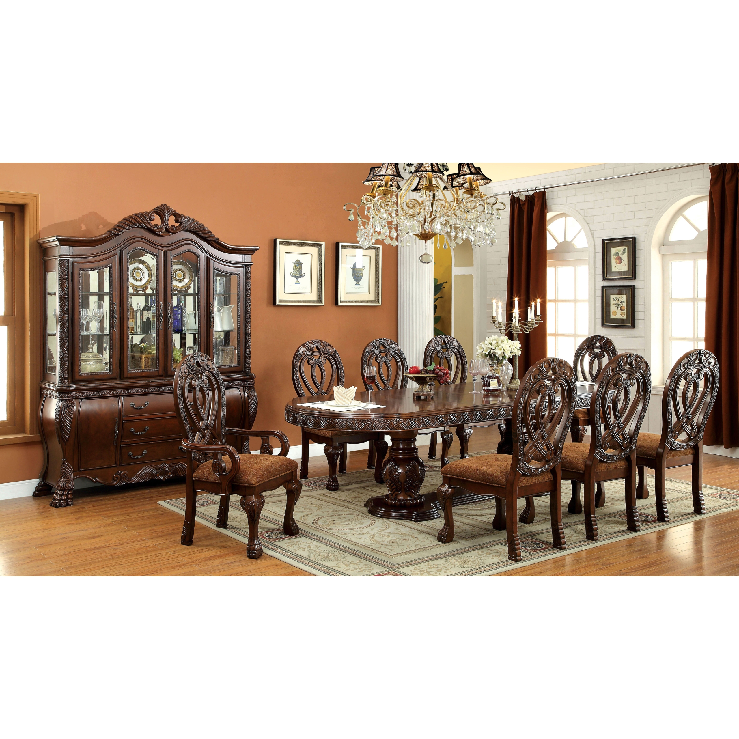 Wyndmere Royal Presence Cherry Finish Formal Dining Room ...