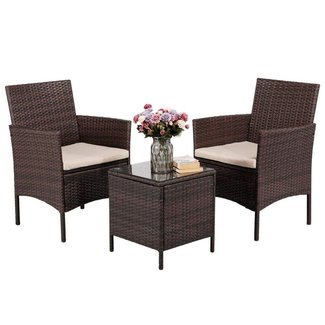 50 3 Piece Wicker Patio Set You Ll Love In 2020 Visual Hunt