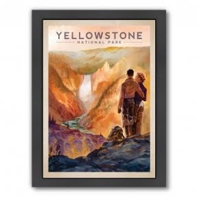 Yellowstone National Park Framed Vintage Advertisement