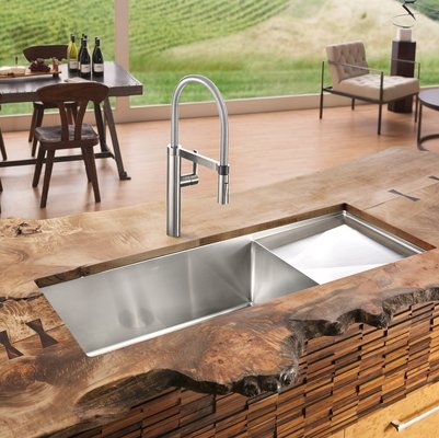 Stainless Steel Sink With Drainboard - VisualHunt