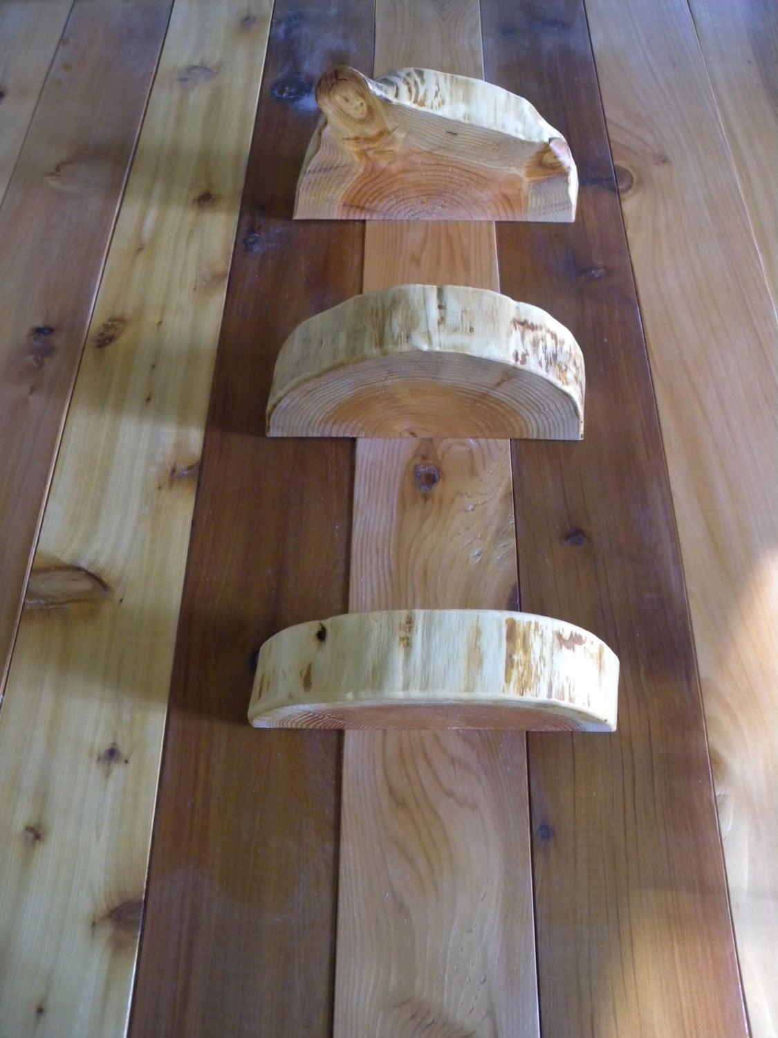 3 Live Edge Floating Shelf Rustic Floating Shelf Wood