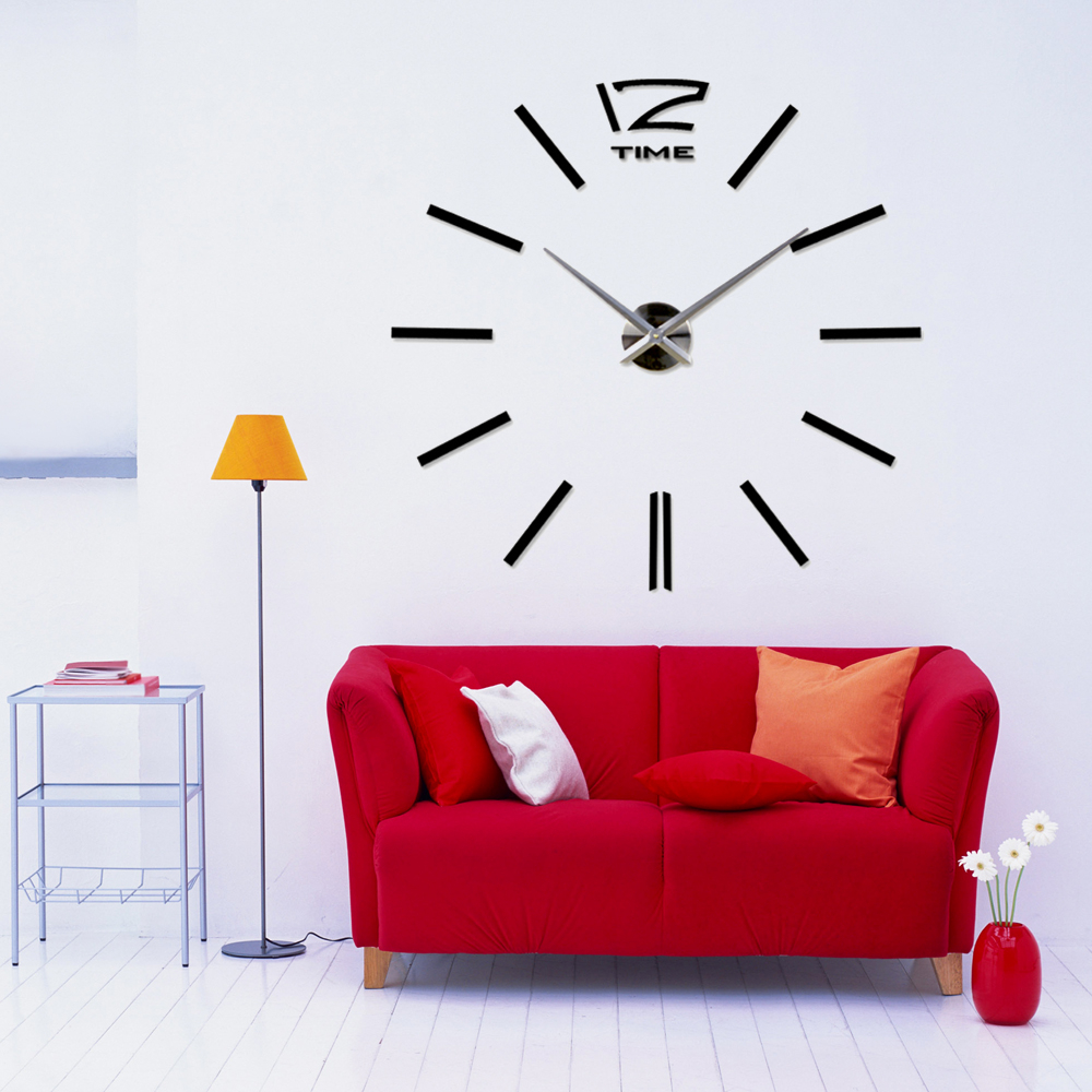 Acrylic 3D Giant Mechanical Wall Clock