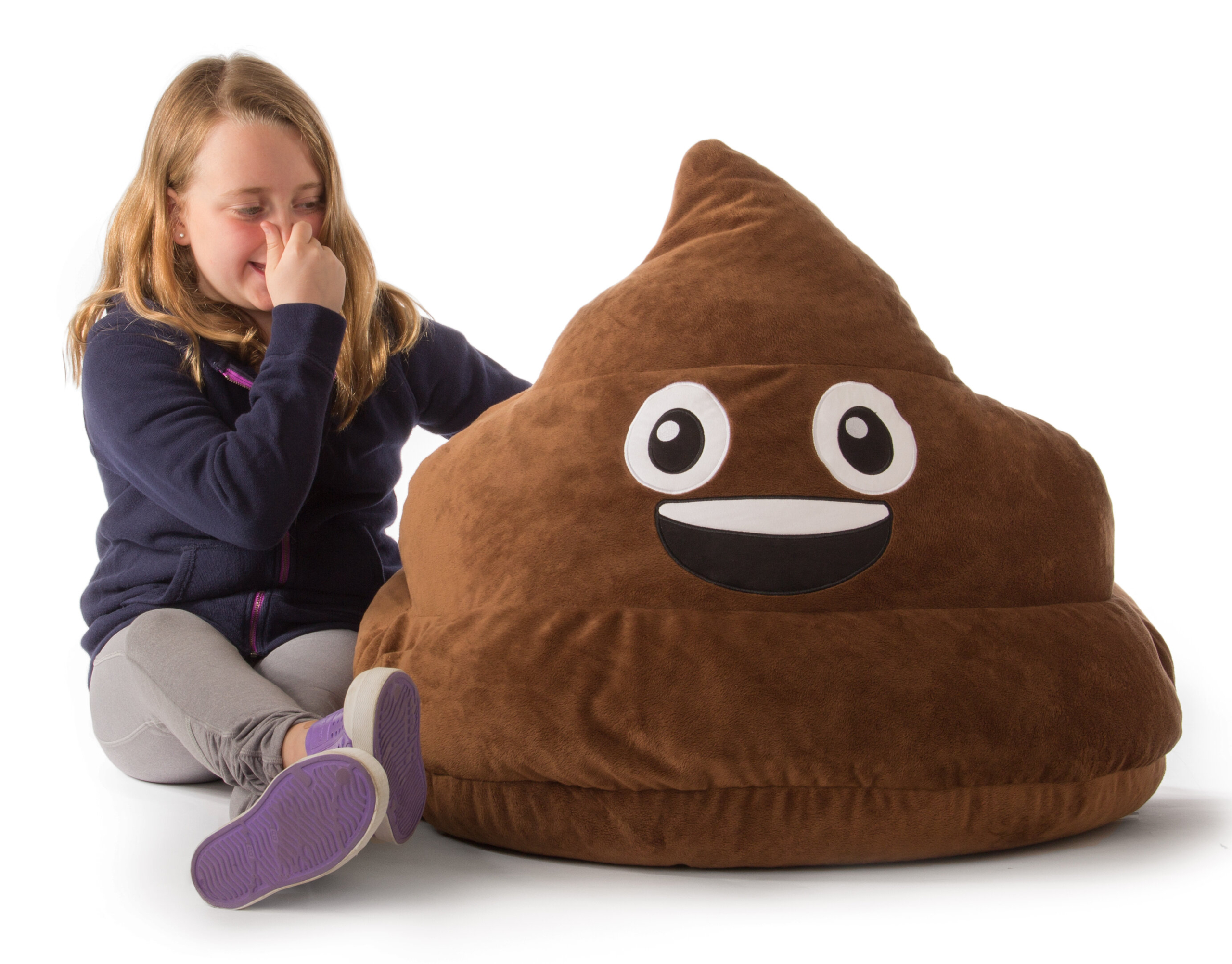 Brown Polyester Classic Bean Bag