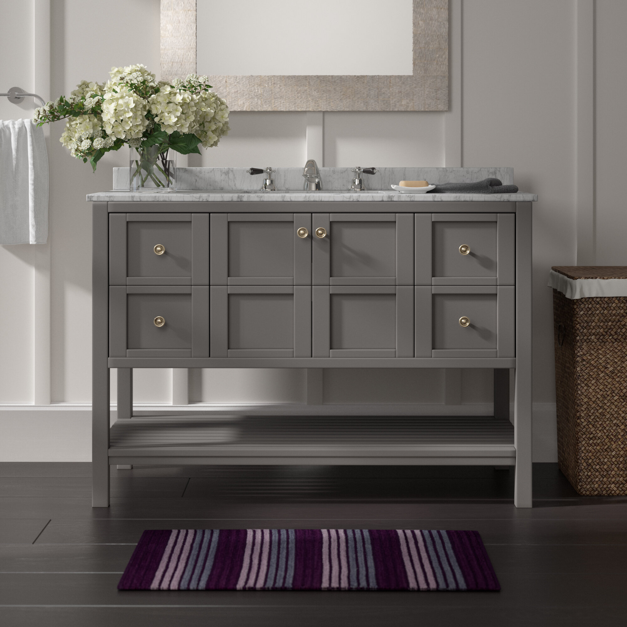 Caldwell 48" Single Bathroom Vanity Set