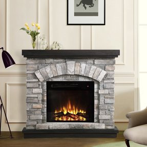 Live Edge Fireplace Mantel You Ll Love, Shanks White Corner Electric Fireplace
