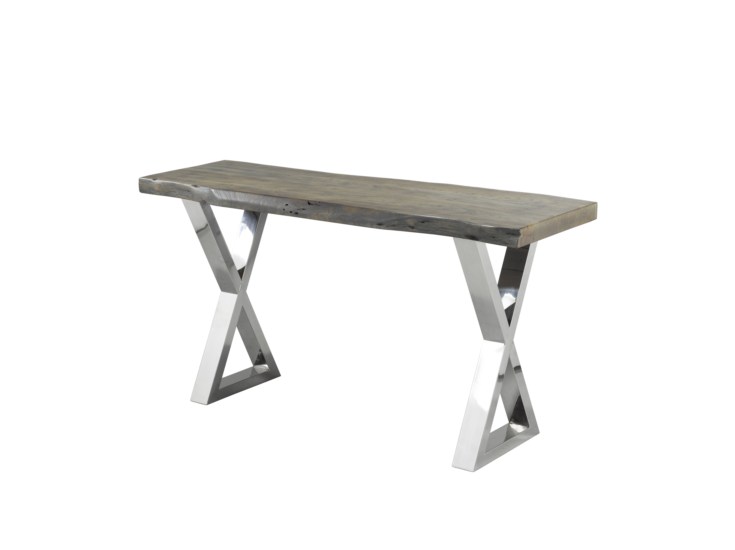 Cedarville Live Edge Wood Grain Detailed Console Table