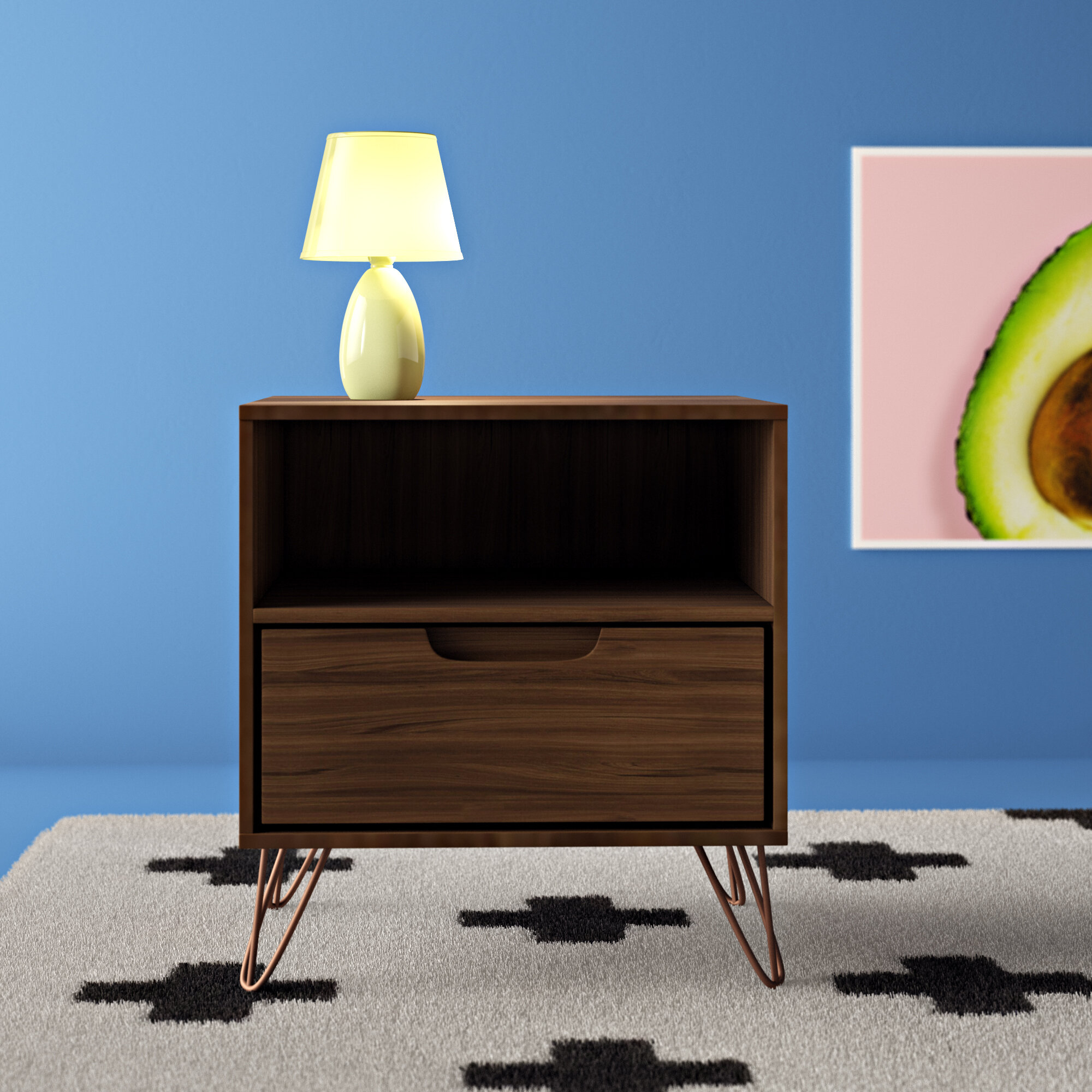 Chehalis 1 Drawer Nightstand