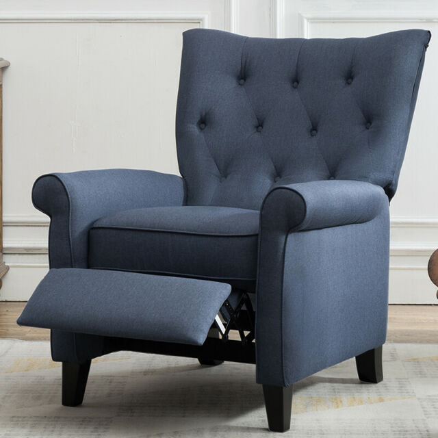 Chocolate Chenille Manual Rocker Recliner