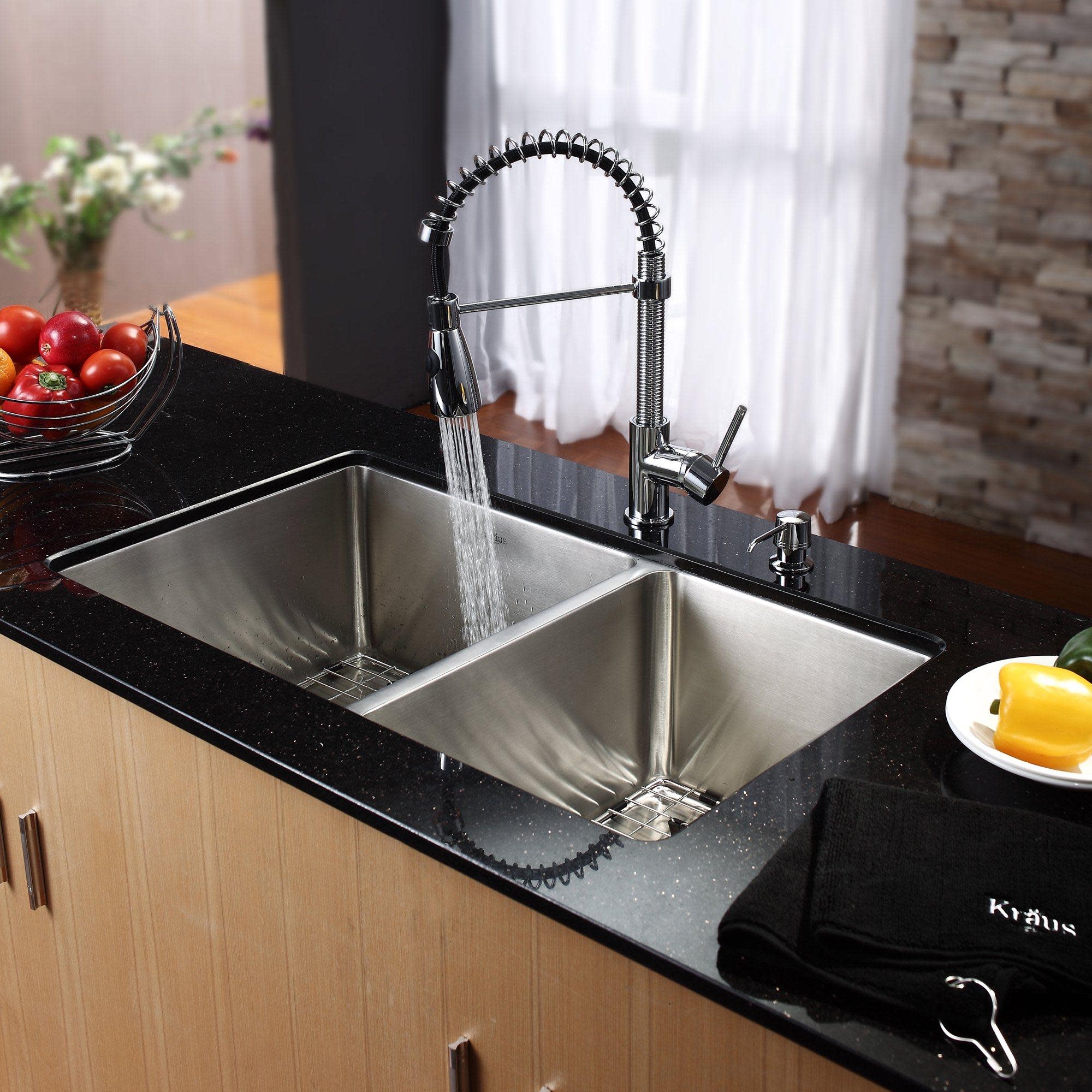 Best Kind Of Kitchen Sink Kitchen Info   Chrome Brass Stainless Steel Double Basin Undermount Kitchen Sink With Faucet And Soap Dispenser 