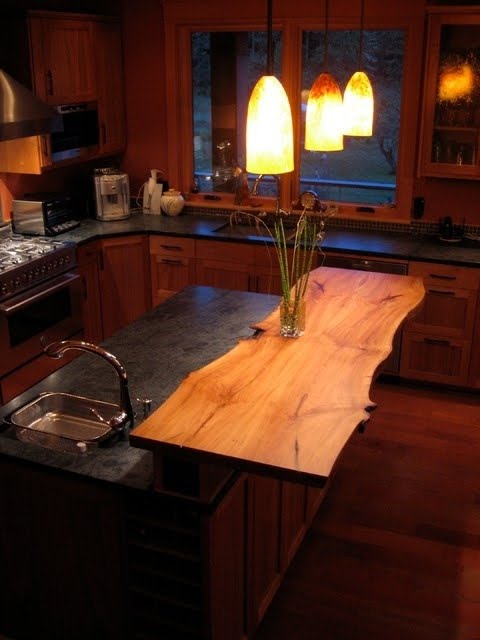 Custom Live Edge Island Countertop