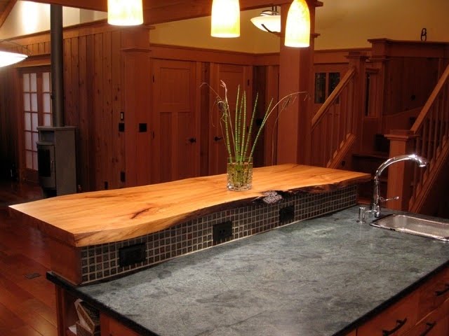 Custom Live Edge Island Countertop